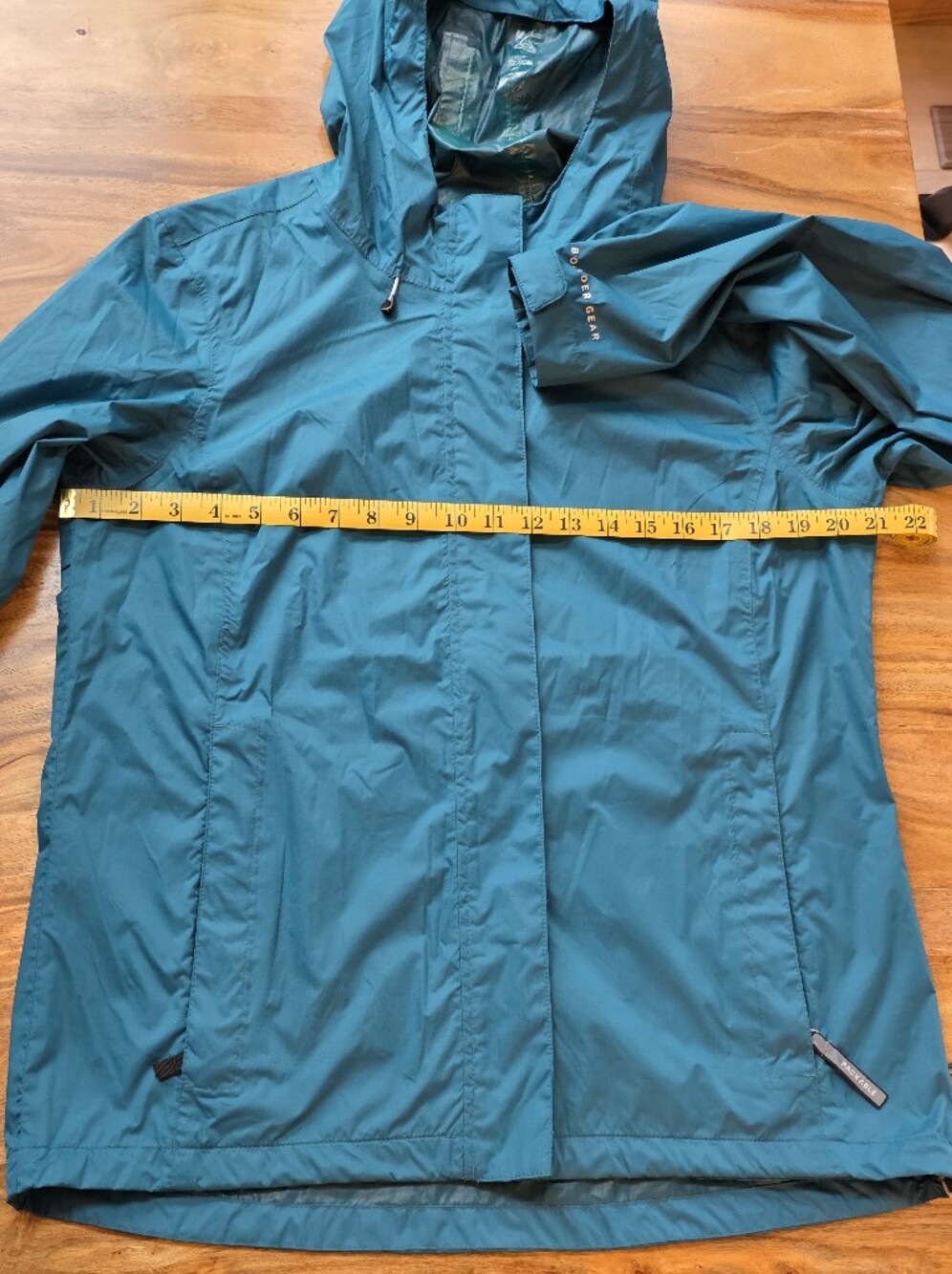 Boulder Gear Stratus Rain Jacket in a Deep Lagoon Teal/Turquoise -Women's Large - Picture 9 of 12